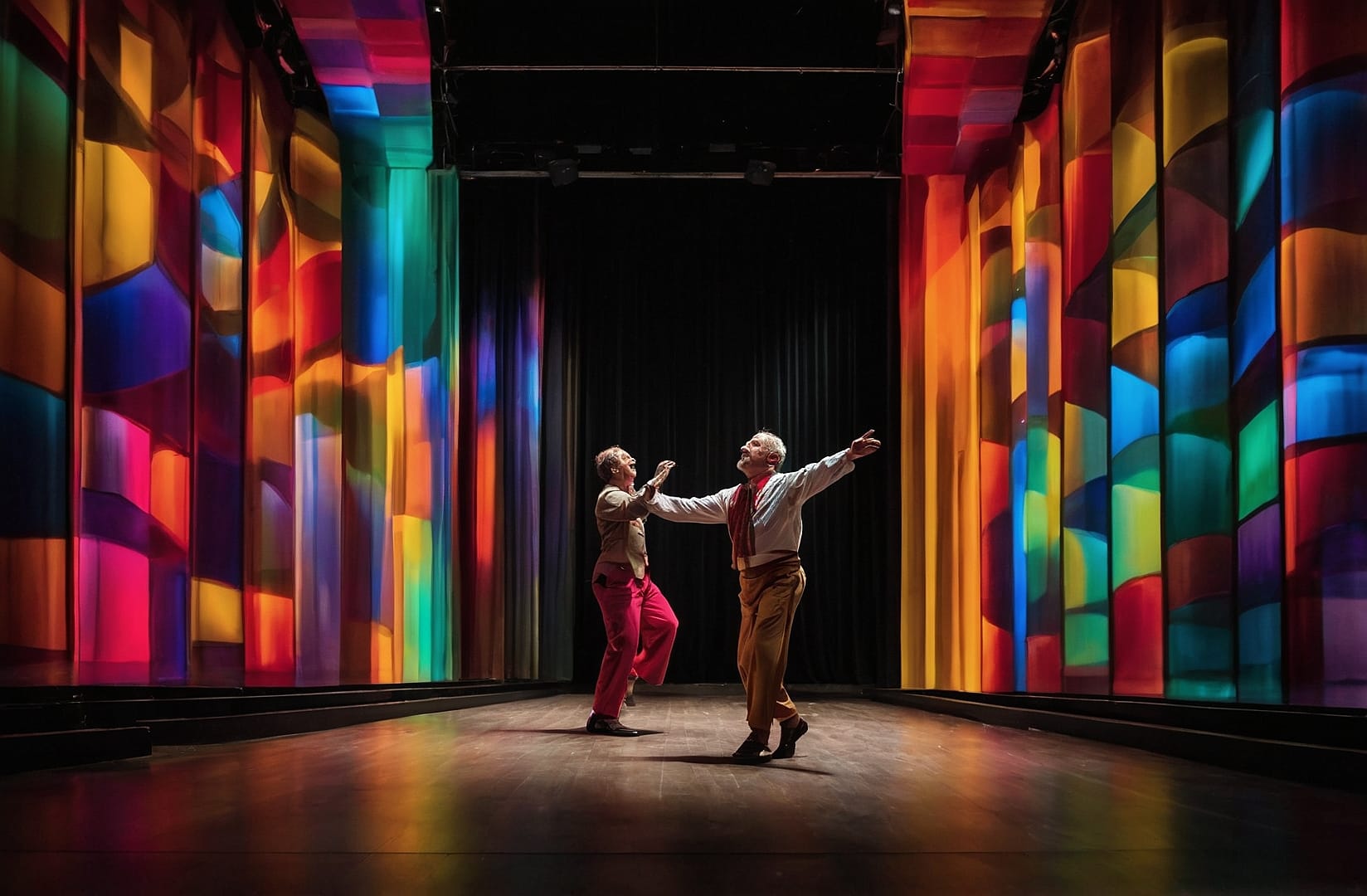 Magia teatral y arte creativo